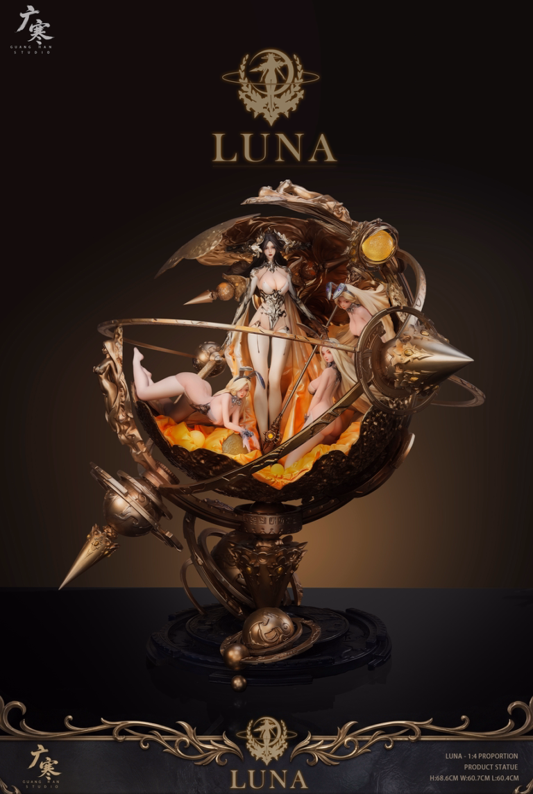 God of Moon GuangHan Studio Luna Resin Statue