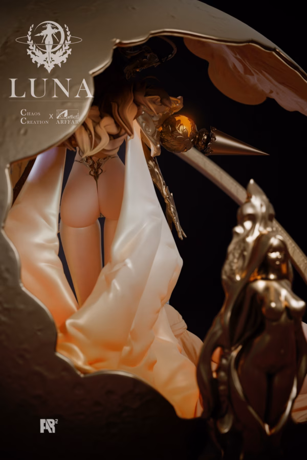 God of Moon GuangHan Studio Luna Resin Statue 3