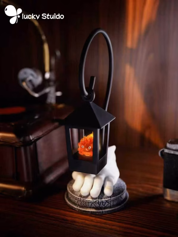 Howls Moving Lucky Studio Calcifer Resin Statue 4