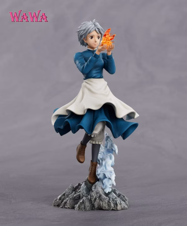 Howls Moving WAWA Studio Sophie x Calcifer Resin Statue 3