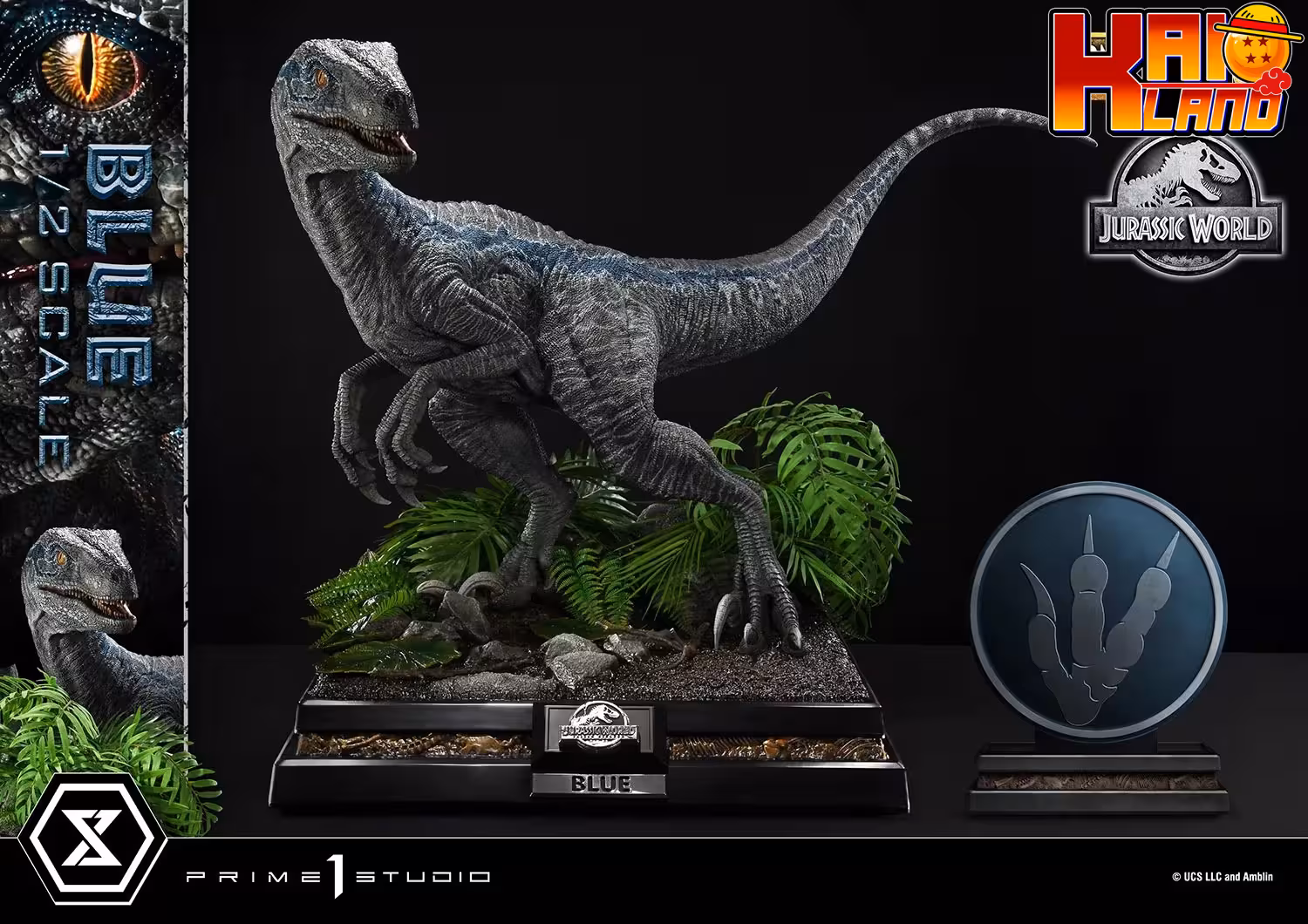 Jurassic World Fallen Kingdom Prime 1 Studio Blue Licensed Resin Statue