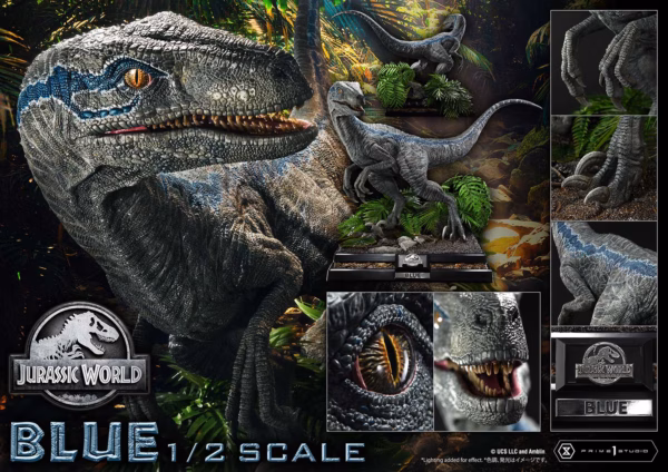 Jurassic World Fallen Kingdom Prime 1 Studio Blue Licensed Resin Statue 4