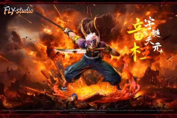 Kimetsu No Yaiba FLY Studio Uzui Tengen Resin Statue 2