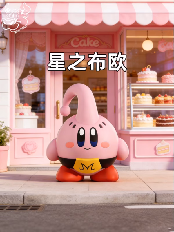 Kirby NiuZi Studio Kirby Cosplay Resin Statue 3