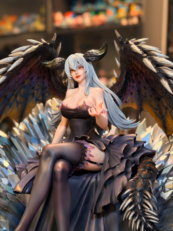 Monster Hunter Scalefall x Wingrise Studio Ruiner Nergigante Girl Resin Statue 2