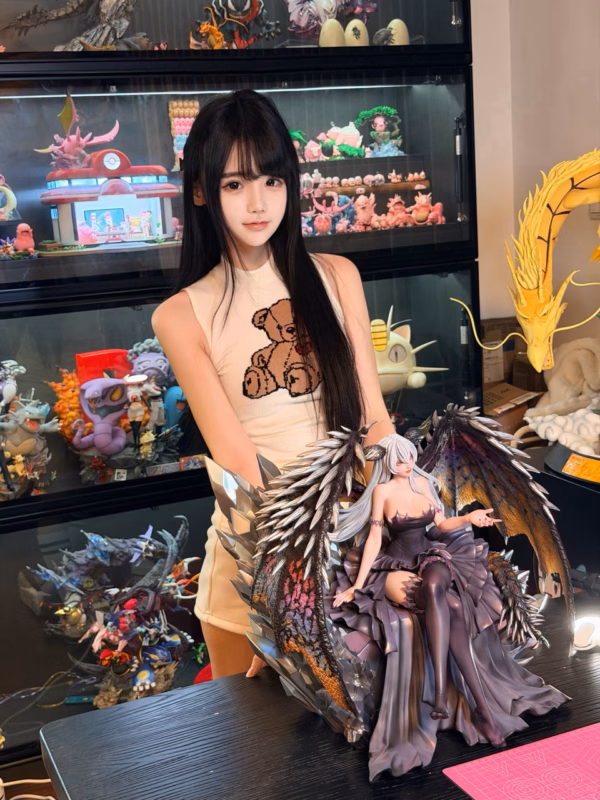 Monster Hunter Scalefall x Wingrise Studio Ruiner Nergigante Girl Resin Statue 6