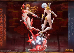Neo Genesis Evangelion BBSD Studio Asuka x Ayanami Rei Resin Statue