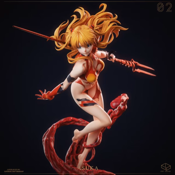 Neo Genesis Evangelion Cast Design Asuka Resin Statue 2