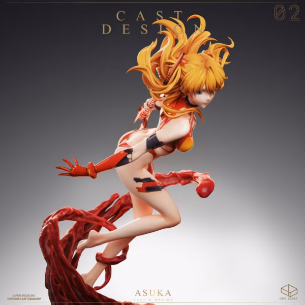 Neo Genesis Evangelion Cast Design Asuka Resin Statue 3