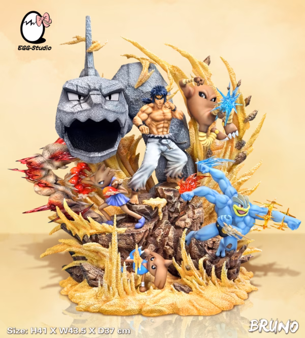 Pokemon EGG Studio Bruno Resin Statue 1