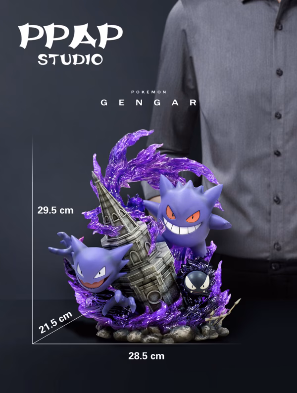 Pokemon PPAP Studios Gengar Resin Statue 3