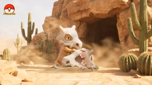 Pokemon PocketPals Studio Cubone Resin Statue 4