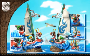 The Legend of Zelda Fibonacci Studio King of Red Lions x Link Resin Statue