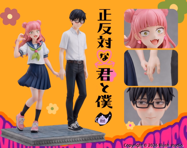 You and I Are Polar Opposites Blush Studio Suzuki X Tani Resin Statue 3
