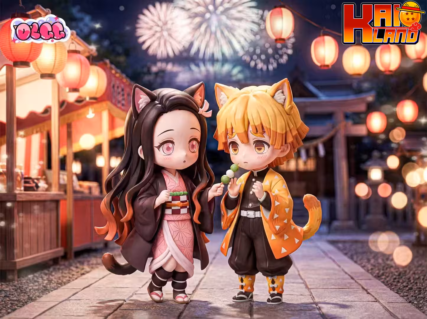 Kimetsu no Yaiba OLGG Studio Nezuko x Zenitsu Resin Statue