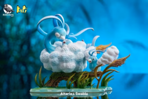 Pokemon Raven Studio × Kipi Studio Altaria x Swablu Resin Statue