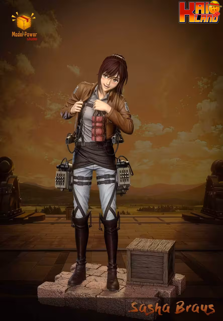Attack On Titan Model Power Studio Sasha Braus Stealing Meat Resin Statue