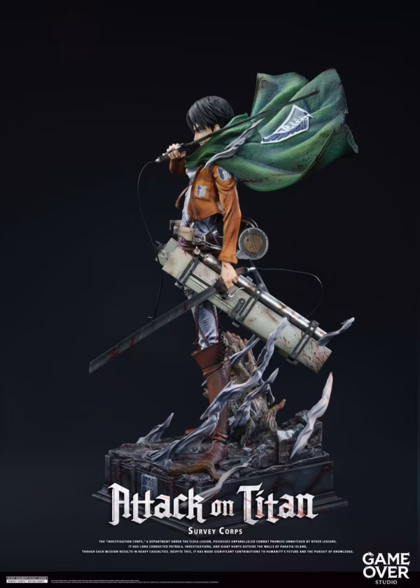 Attack on Titan Game Over Studio Levi Ackerman Resin Statue 2