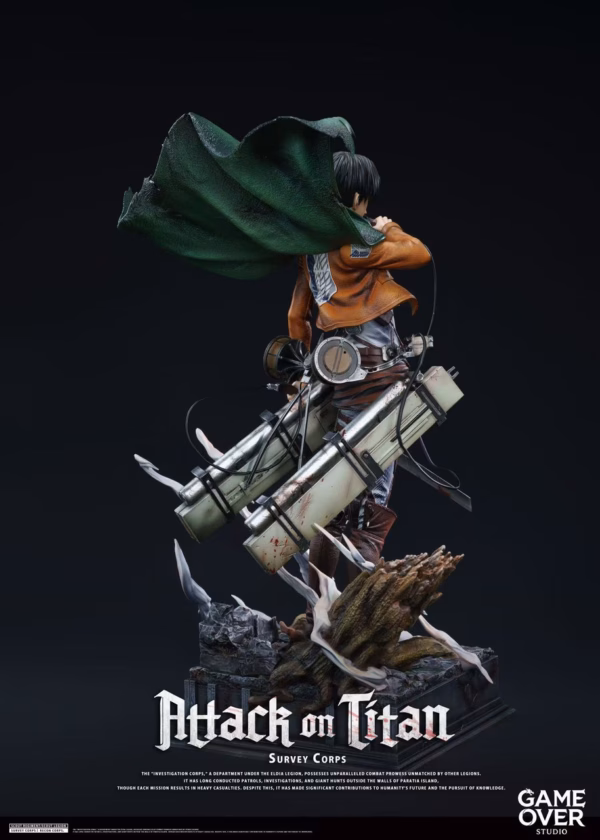 Attack on Titan Game Over Studio Levi Ackerman Resin Statue 4