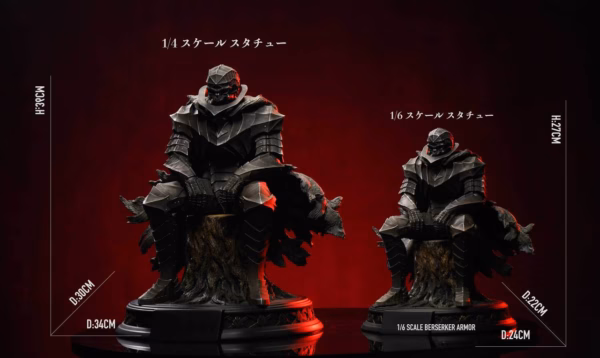 Berserk BIHS Studio The Armor of Gaiseric the Conqueror Resin Statue 1
