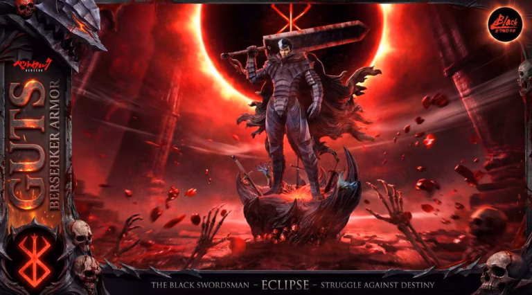 Berserk Black Studio Berserk Guts Resin Statue