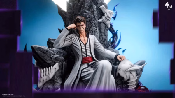 Bleach Myth Studio Throne Sosuke Aizen Resin Statue 2c