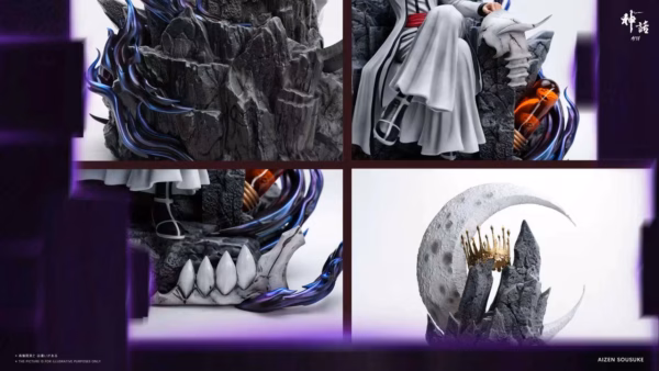 Bleach Myth Studio Throne Sosuke Aizen Resin Statue 4