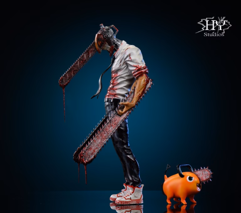 Chainsaw Man HY Studio Denji x Pochita Resin Statue