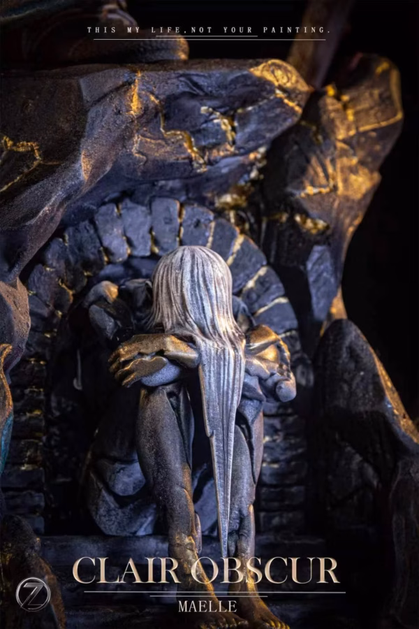 Clair Obscur Expedition 33 Thunder Z Studio Maelle x Alicia Resin Statue 5