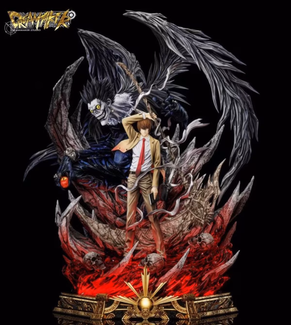 Death Note Dreammaker Studio Light Yagami X Ryuk Resin Statue 3