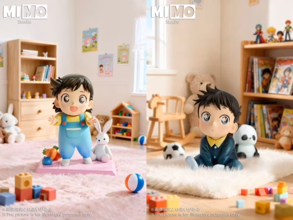 Detective Conan Mimo Studio Shinichi Kudo x Mouri Ran Childhood Resin Statue 1