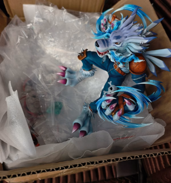 Digimon Phantom Star Studio Garurumon Resin Statue 2