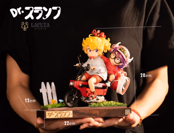 Dr Slump LAPUTA Studio Motocompo Kimidori Akane x Arale Resin Statue 1