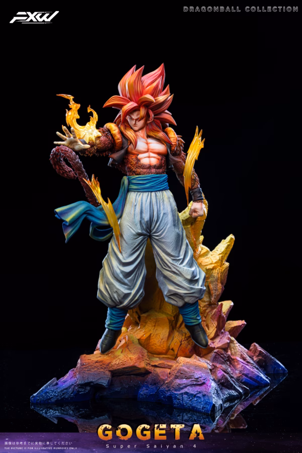 Dragon Ball Fxw Studio Gogeta Super Saiyan 4 Resin Statue 2