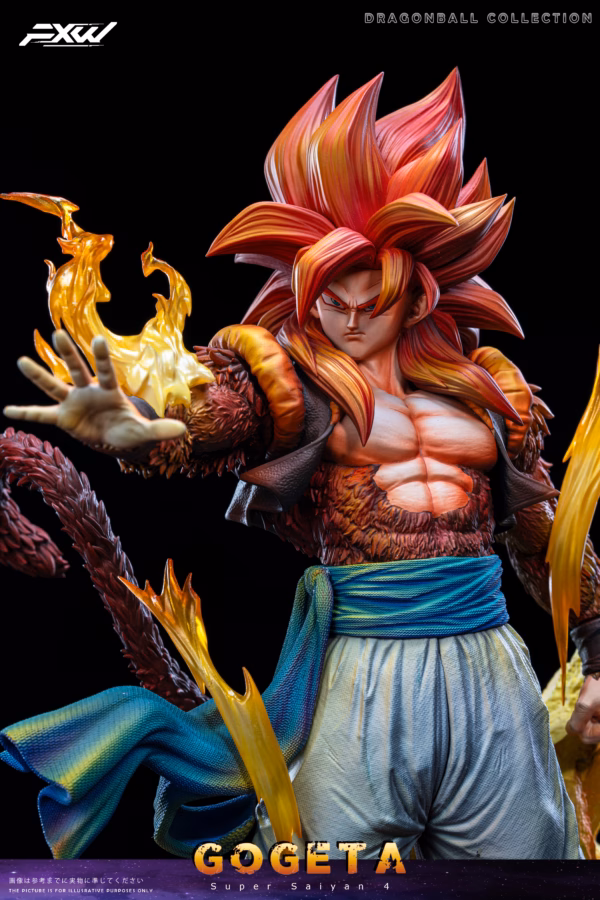Dragon Ball Fxw Studio Gogeta Super Saiyan 4 Resin Statue 3
