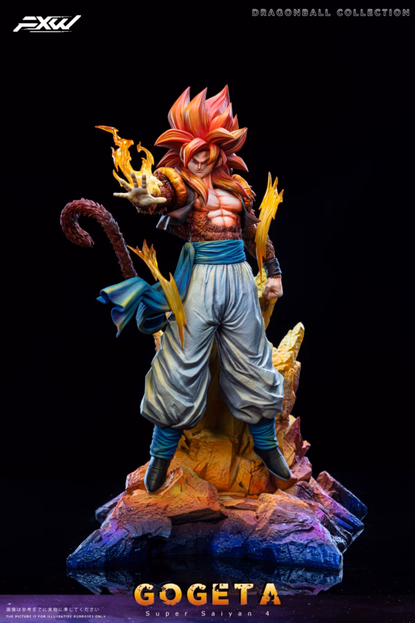 Dragon Ball Fxw Studio Gogeta Super Saiyan 4 Resin Statue