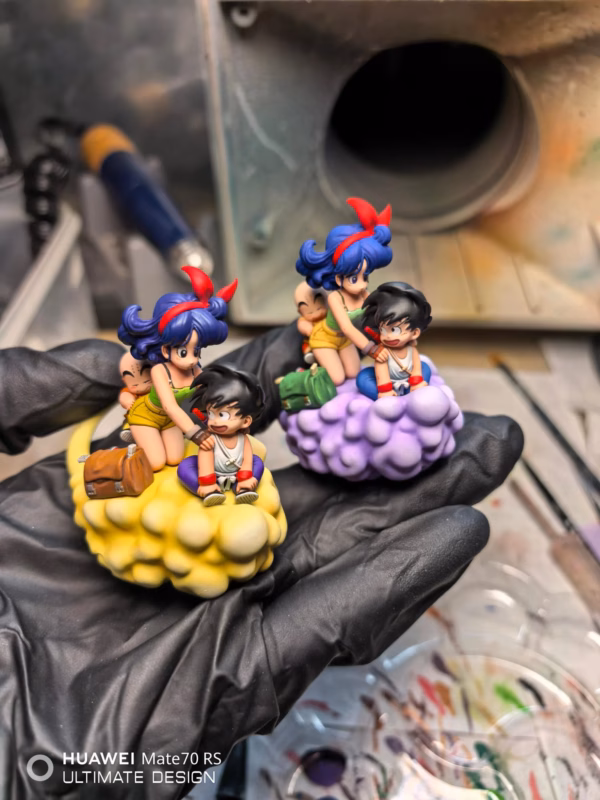 Dragon Ball Laofu Studio Goku And friends On Cloud Resin Statue