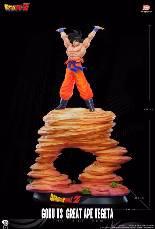 Dragon Ball Ryu Studio Vegeta Ozaru Vs Goku Licensed Resin Statue 2