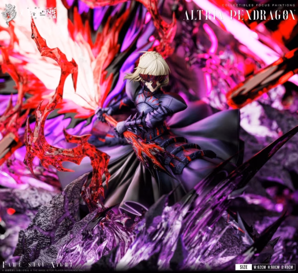 Fate Stay Night LueYing × Demons Studio Altria Pendragon Black Saber Resin Statue 5