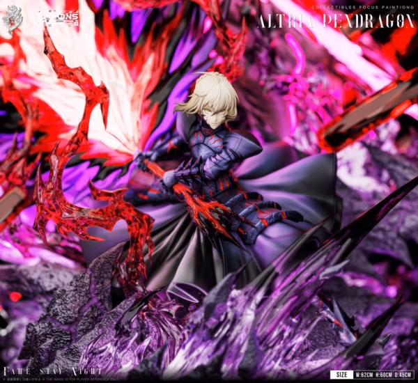 Fate Stay Night LueYing × Demons Studio Altria Pendragon Black Saber Resin Statue 6