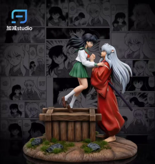 Inuyasha JiaJian Studio Inuyasha x Higurashi Kagome Resin Statue 2