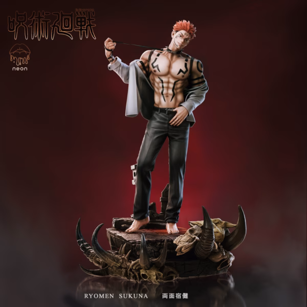 Jujutsu Kaisen Neon Studio Ryomen Sukuna Resin Statue 2