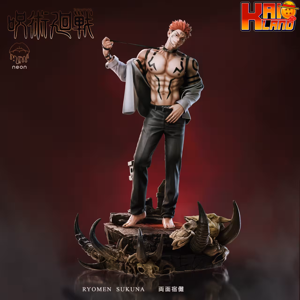 Jujutsu Kaisen Neon Studio Ryomen Sukuna Resin Statue