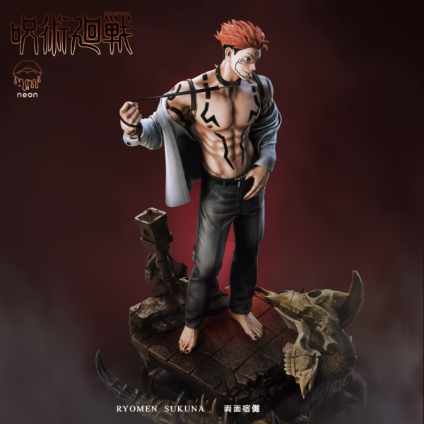 Jujutsu Kaisen Neon Studio Ryomen Sukuna Resin Statue 4