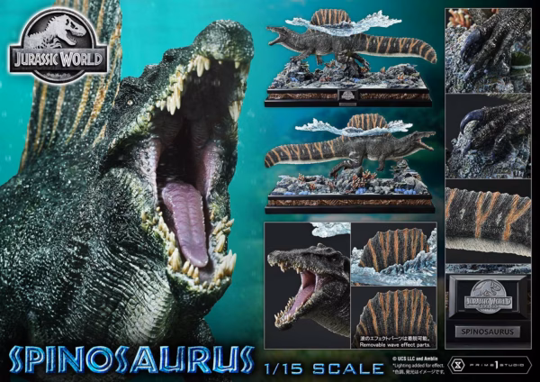 Jurassic World Rebirth Prime 1 Studio Spinosaurus Licensed Resin Statue 0