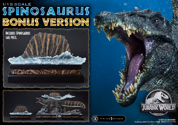 Jurassic World Rebirth Prime 1 Studio Spinosaurus Licensed Resin Statue 9