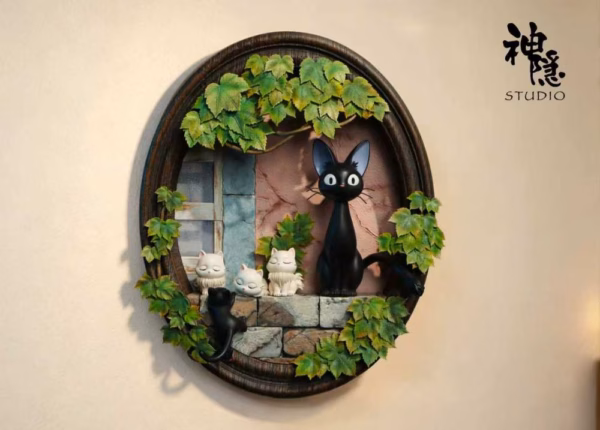 Kikis Delivery Service Shen Yin Studio Jiji Under The Eaves Wall Resin Statue 1