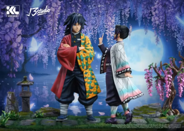 Kimetsu No Yaiba KL Studio X √3 Studio Giyu Tomioka X Shinobu Kocho Resin Statue 2