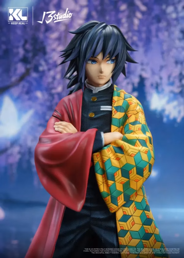 Kimetsu No Yaiba KL Studio X √3 Studio Giyu Tomioka X Shinobu Kocho Resin Statue 6