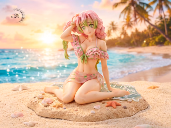 Kimetsu no Yaiba Fast Studio Swimsuit Kanroji Mitsuri Resin Statue 2